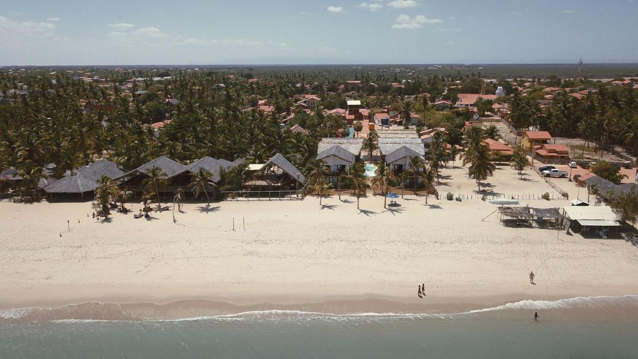 Ap Vila Mar Pé na areia com vista para o mar e piscina Barra Grande  Exterior foto
