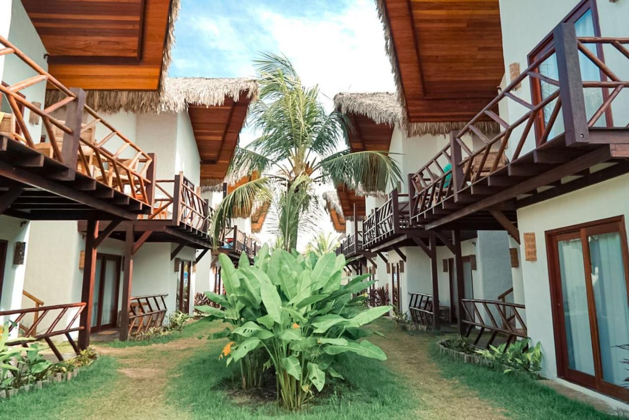 Ap Vila Mar Pé na areia com vista para o mar e piscina Barra Grande  Exterior foto